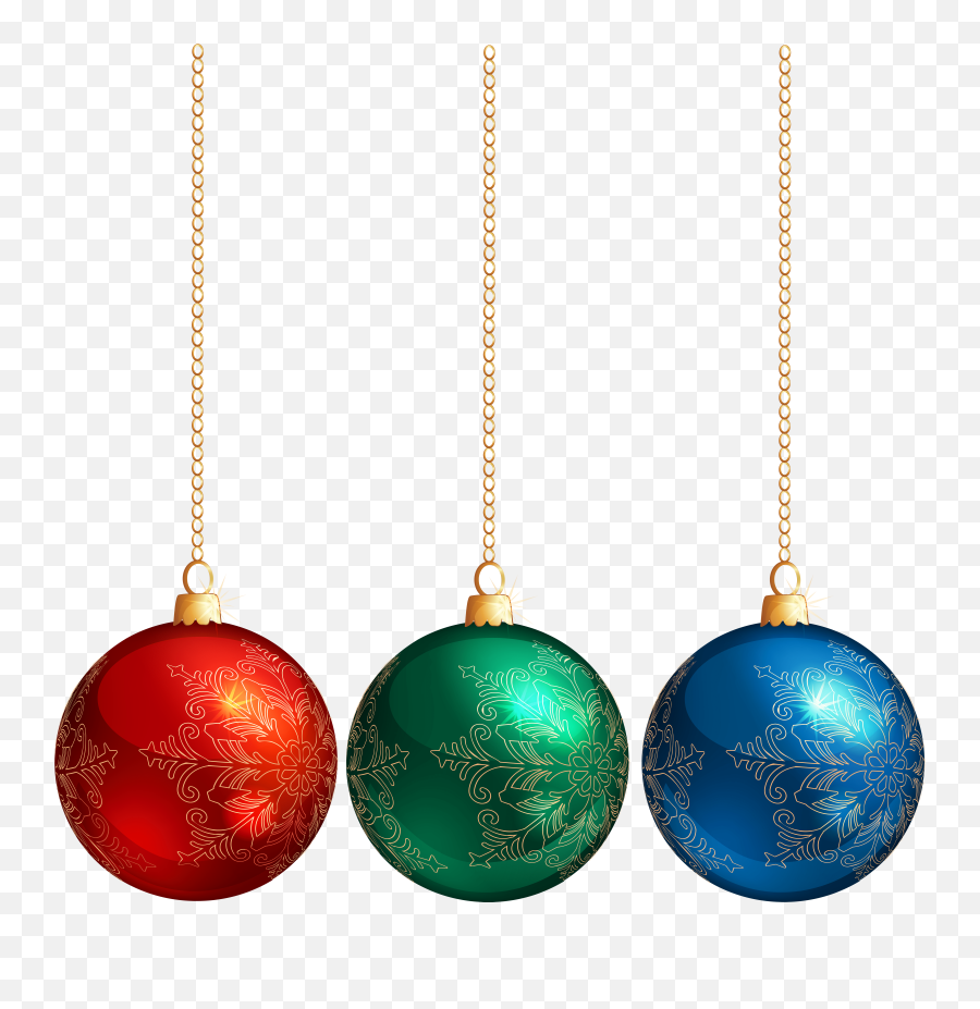 Christmas Hanging Ornaments Png Clipart - Christmas Ornaments Balls Png,Ornaments Png