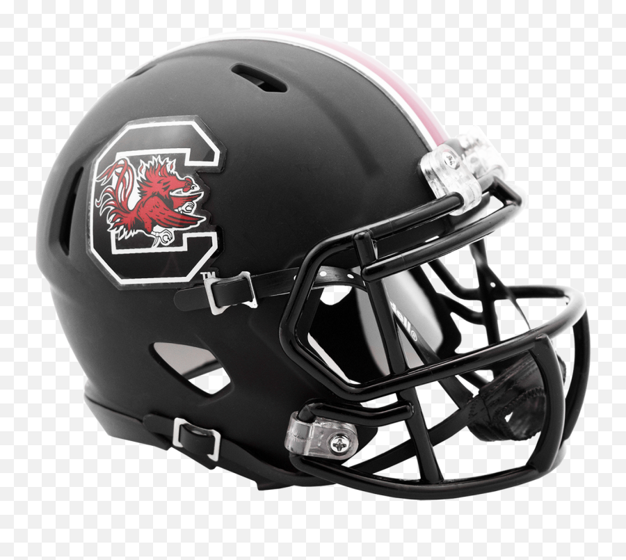 South Carolina Gamecocks Mini Speed Matte Black Size - South Carolina Gamecocks Helmet Png,Icon Americana Helmet