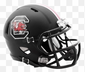 South Carolina Gamecocks Mini Speed Matte Black Size - Helmet png
