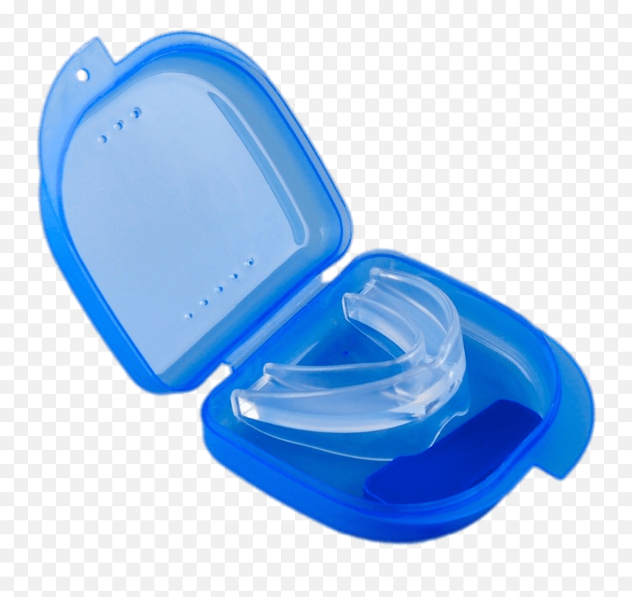 Anti Snoring Mouthpiece In Blue Container Transparent Png - Snoring,Container Png