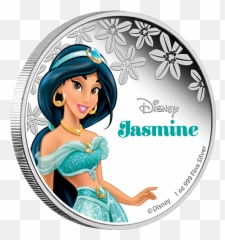 Disney Princess U2013 Jasmine - 1 Oz Fine Silver Coin 2015 Jasmine Disney Princess Colors Png,Princess Jasmine Png