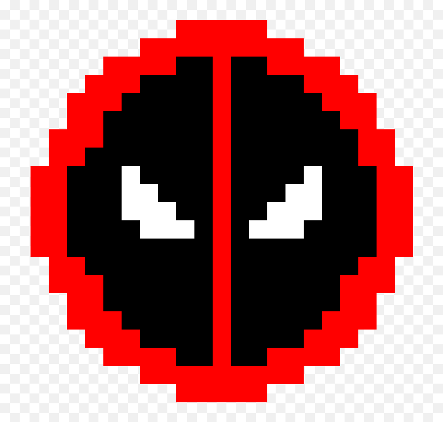 Pixilart - Deadpool Logo By Madzombie123 Deadpool Logo Pixel Art Png,Dead Pool Logo