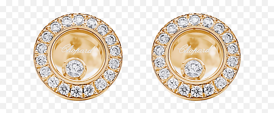 Chopard Happy Diamonds Icons Ear Pins Rose Gold 83a017 - 5201 Dhagpo Kagyu Ling Png,Chopard Happy Diamonds Icon