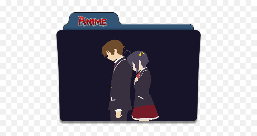 Simple Anime Folder Icon Png Transparent Background Free - Anime Folder Icons Png,Simple Folder Icon Png
