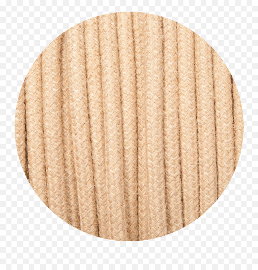 Rustic Twine Round Fabric Braided Cable - Circle Png,Twine Png