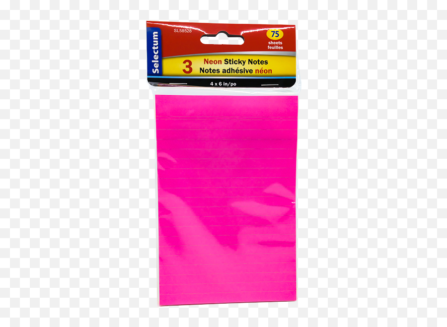 Selectum Neon 25 Sticky Note Pads 3 - Plastic Png,Sticky Note Transparent