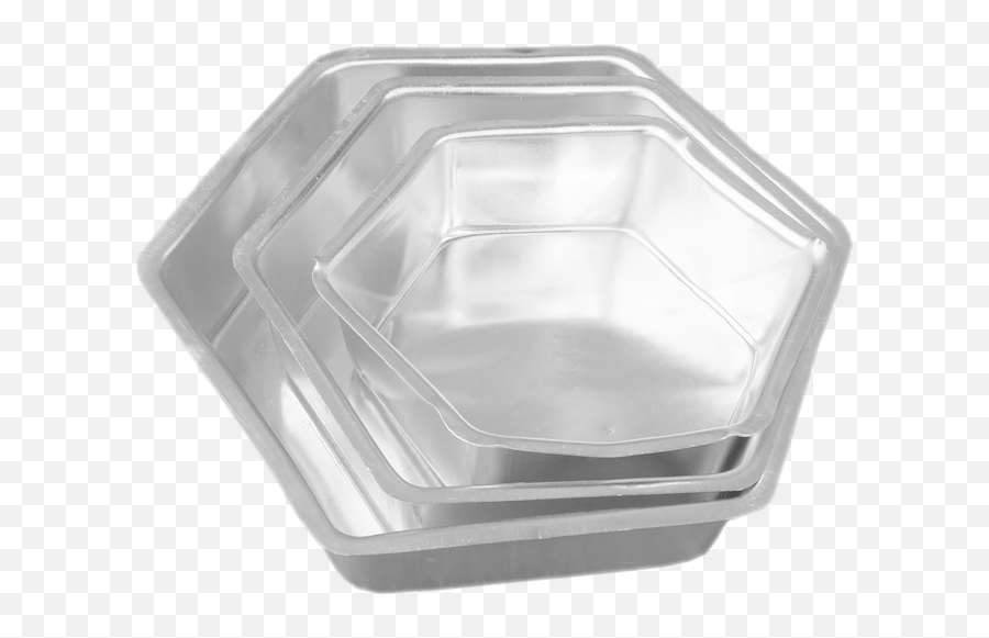 Aluminium Pie Mould Hexagon Plain Bottom - Vardhman Hotellers Solutions Cake Pan Png,Hexagon Png