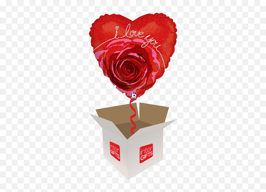 Script Red Rose Heart - 60th Mum Birthday Balloons Png,Rose Heart Png