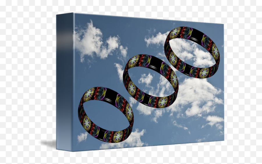 D Smoke Rings In The Sky By Steve Purnell - Bangle Png,Smoke Trail Png