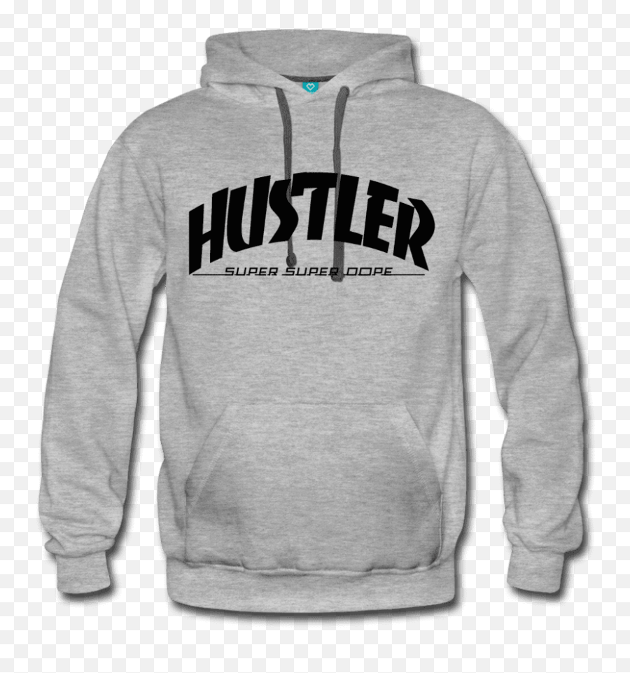 Hustler Thrasher Logo Gray Premium Hoodie - Pullover If You Re Reading This Business Is Booming Png,Thrasher Png