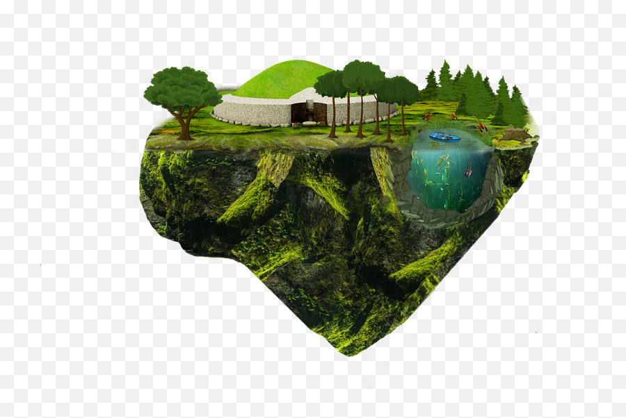 Island Download Transparent Png Image Arts - Floating Island On Transparent Background,Ruins Png