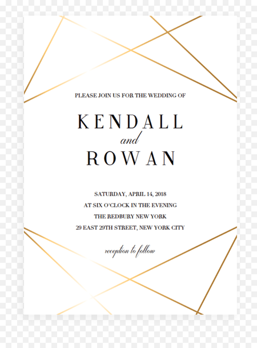 Modern Wedding Invitation Template - Grace How Religion Divides Png,Geometric Lines Png