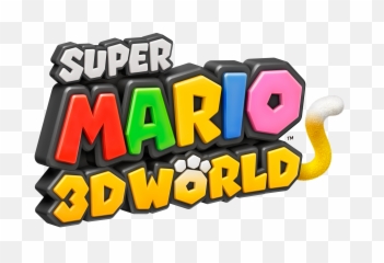 Super Mario 3d World Typography - Logo png