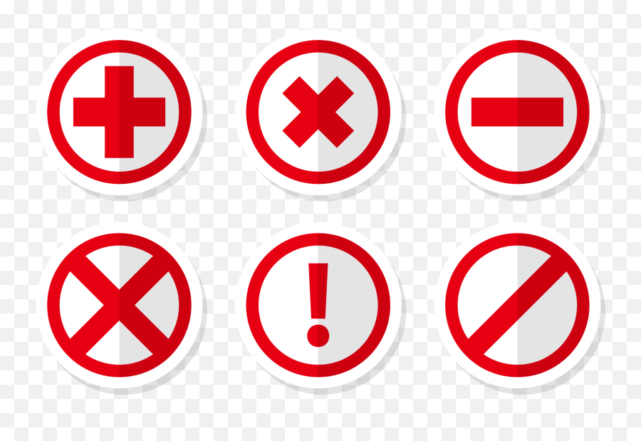 Multiplication Sign Euclidean Vector - Shapes Of Road Signs Png,Red Cross Out Png