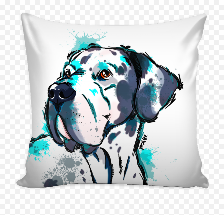 Download Great Dane Pillow Cover - Pillow Audrey Hepburn Cushion Png,Great Dane Png