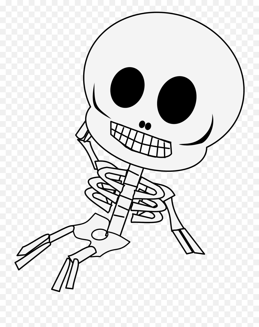 Halloween Clipart Skeleton - Skeleton Cartoon Transparent Png,Skeleton Hand  Png - free transparent png images 