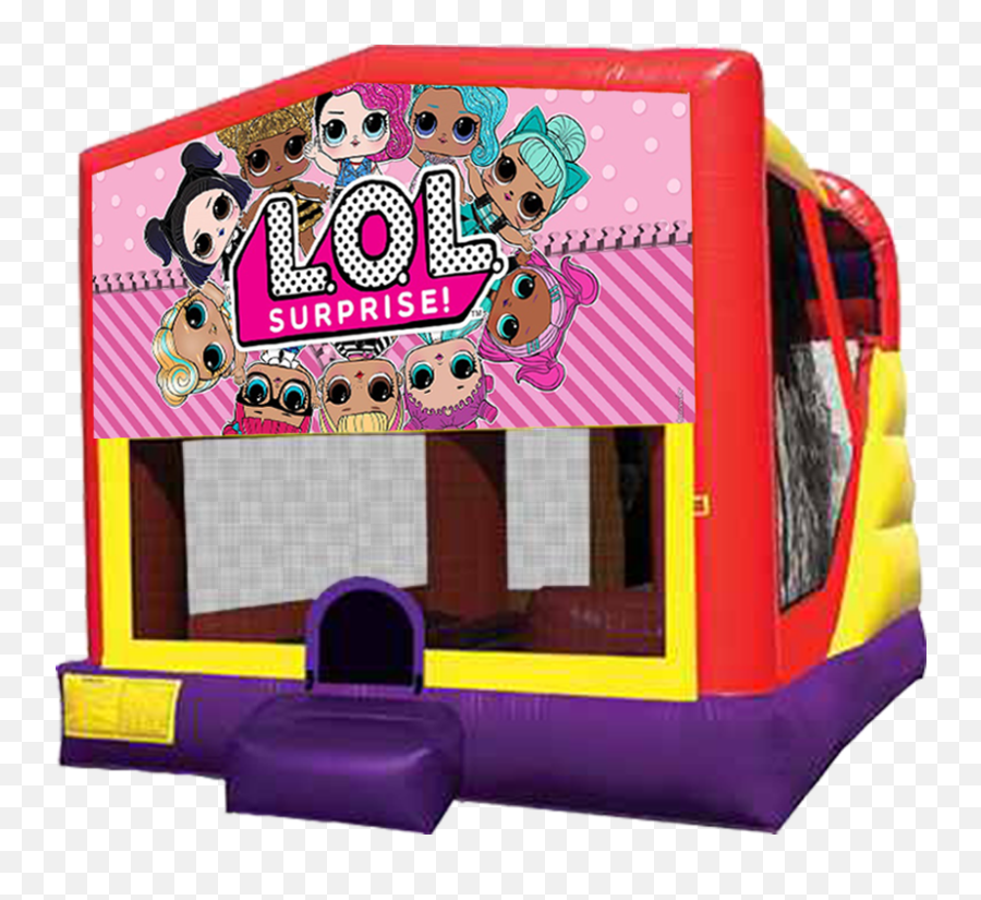 Lol Surprise Extra Large Bounce Slide Combo Rentals Austin - Bounce House Lol Surprise Png,Bounce House Png