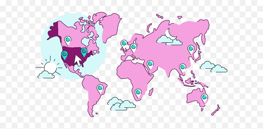 How To Create Editable Powerpoint Maps - Indicate The Location Of The Countries By Using Coloured Dots On The Map Png,Us Map Transparent Background