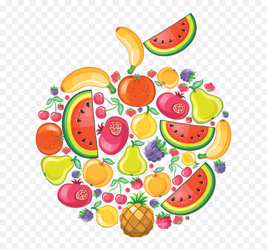 Healthy Diet Eating Food Nutrition - Tree With Different Fruits Png,Diet Png