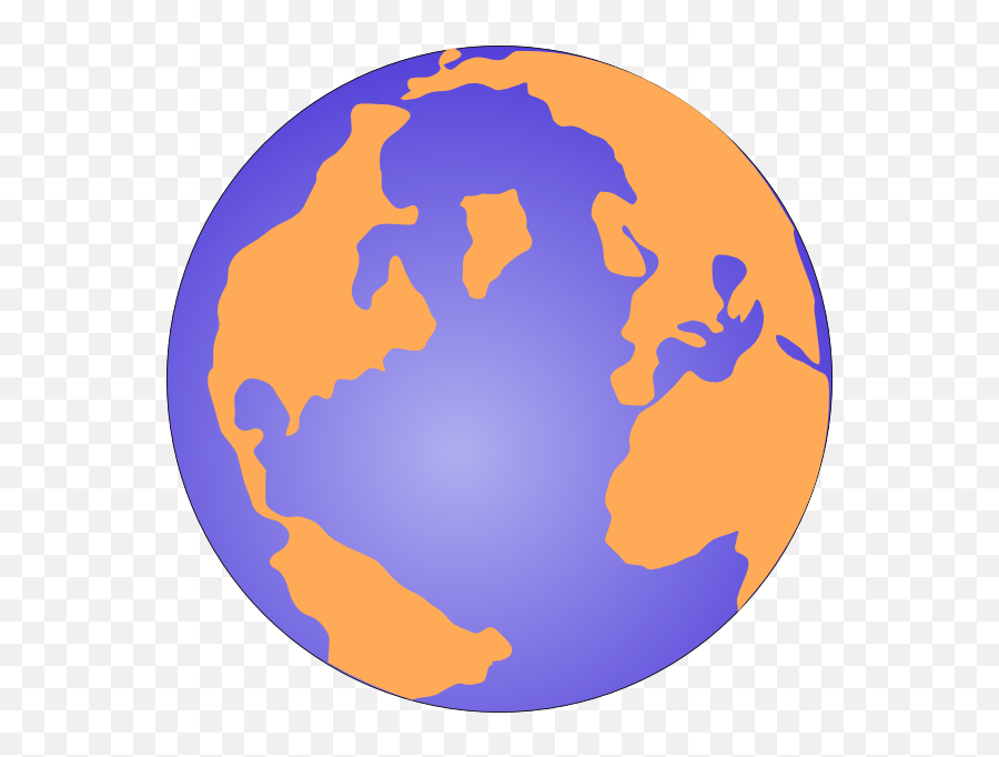 Download Globe Clipart Orange - Blue And Orange Globe Hd Red And Black Earth Png,Globe Clipart Png