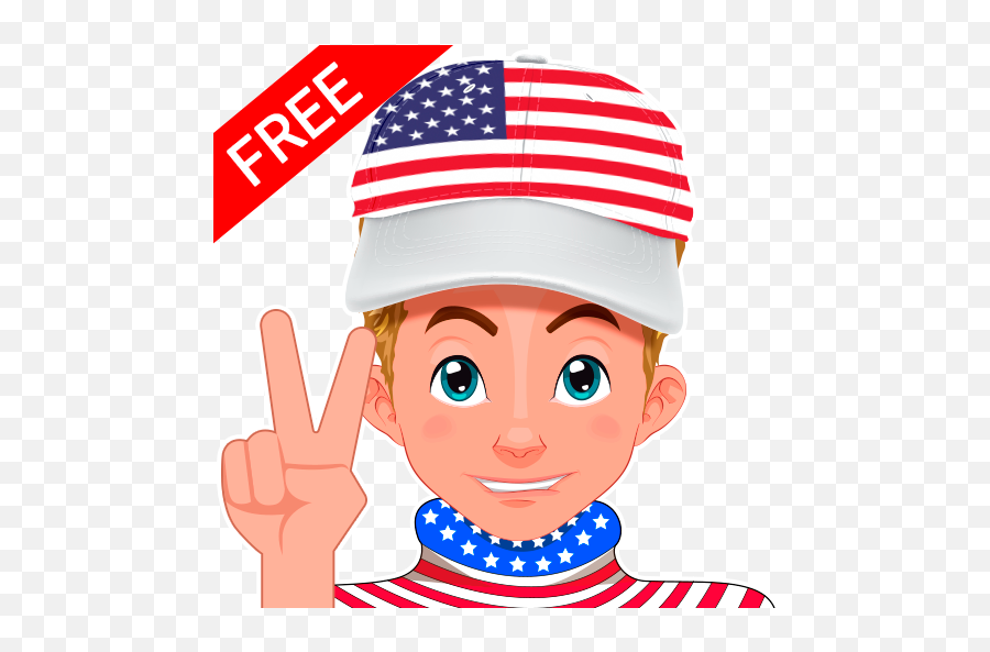 Usa Boy - Whatsapp Stickers Free Apps On Google Play Clip Art Png,Usa Flag Transparent Background
