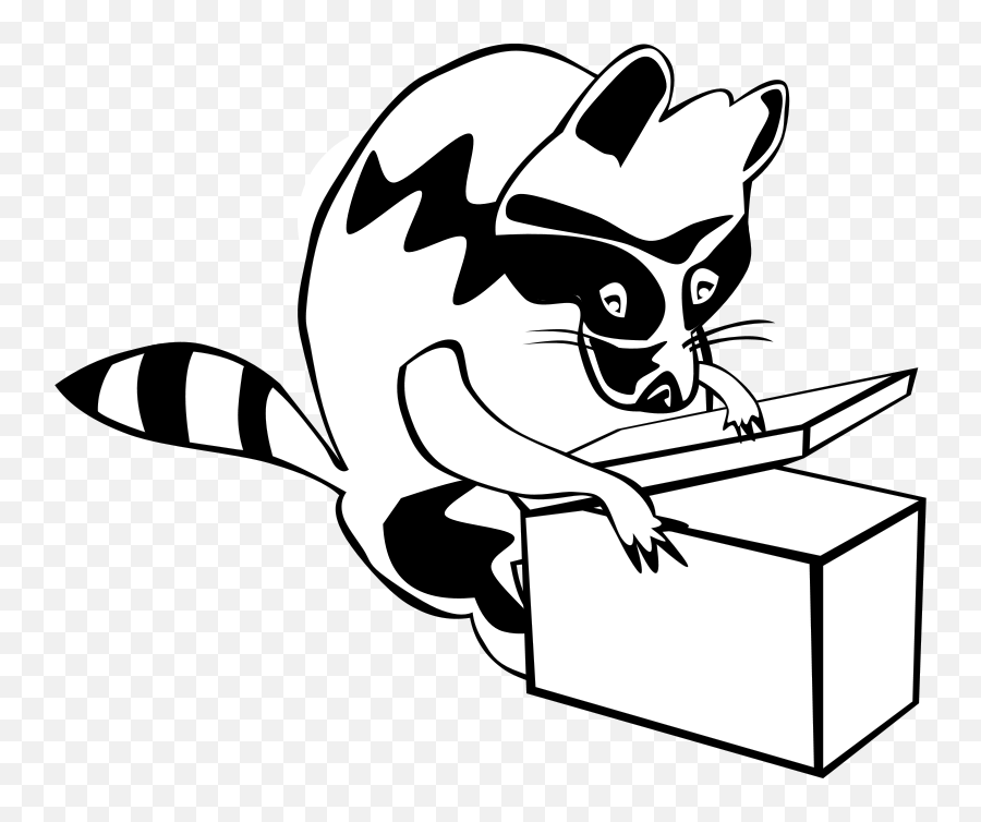 Raccoon Box Animal Mammal Transparent Png Images U2013 Free - Cartoon Raccoon,Raccoon Transparent