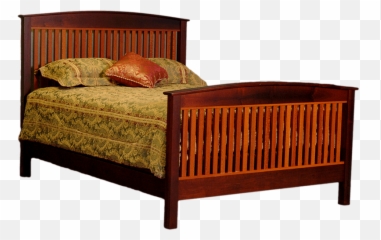 Crown Bed - Wooden Png