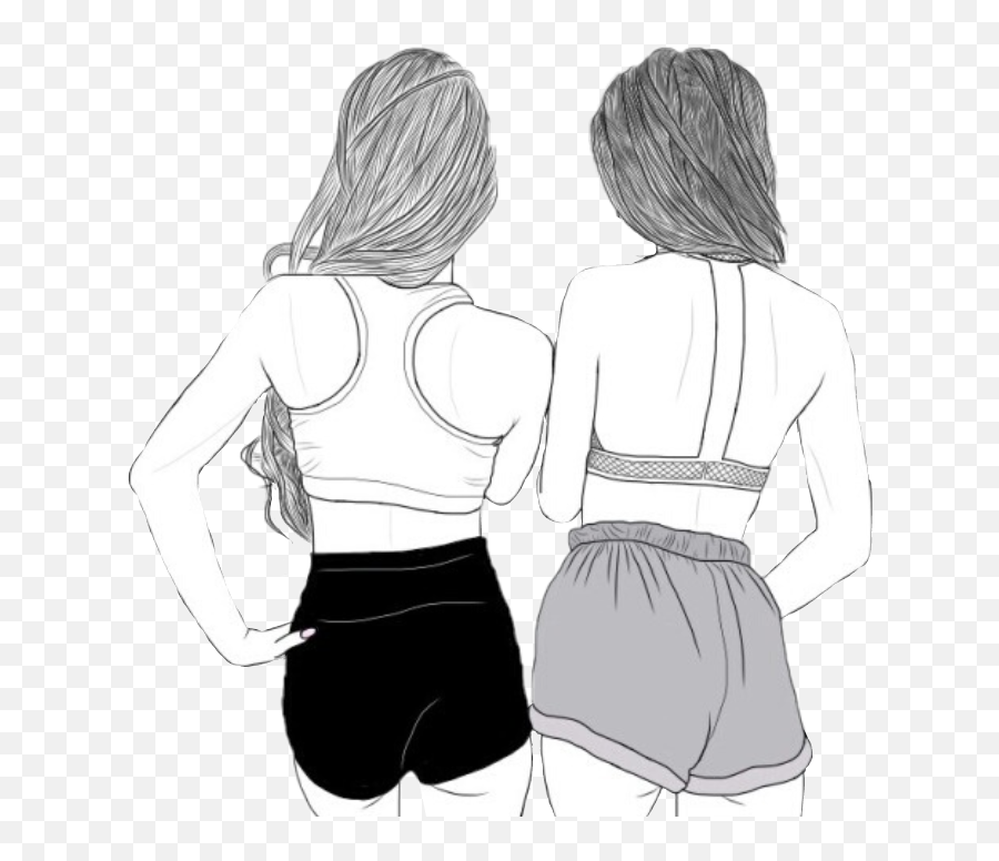 Download Drawings Bff Png - Bff Drawings,Bff Png