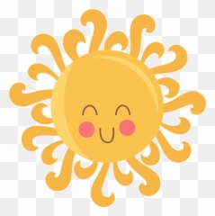 Library Of Pretty Summer Sun Jpg Black And White Stock Png - Cute Clear Background Sun Clipart,Summer Sun Png