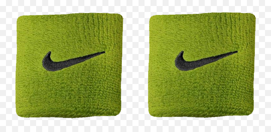 Nike Swoosh Wristbands - Neon Green Wristbands Nike Neon Green Png,Nike Swoosh Png