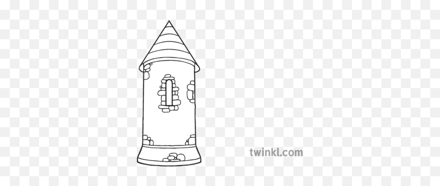Castle Turret Spire Round History Tower Medieval Cut Out Ks1 - Pat Your Knees Coloring Png,Castle Tower Png