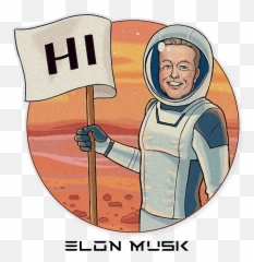 Download Elon Musk Telegram Sticker - Elon Musk Logo Png,Elon Musk Png