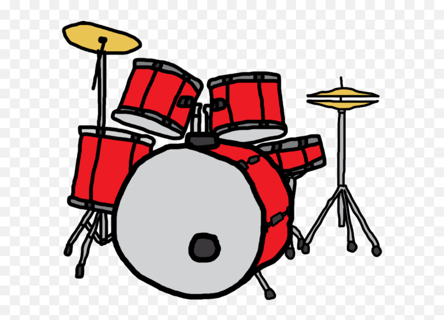 Clipart Free Download Random Red Drum - Drum Set Clipart Png,Drum Set Png