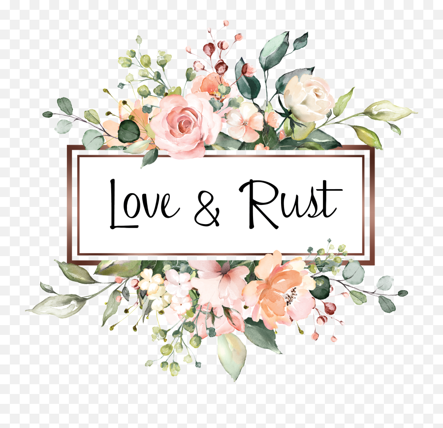 Order Love U0026 Rust Egift Cards - Watercolor Floral Logo Design Png,Rust Logo Png