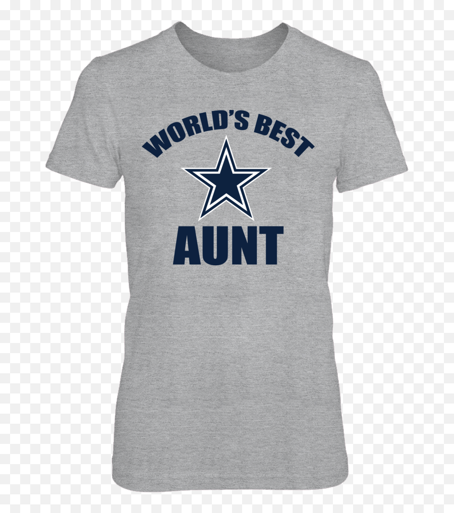 Dallas Cowboys Worlds Best Aunt - Active Shirt Png,Dallas Cowboys Star Png