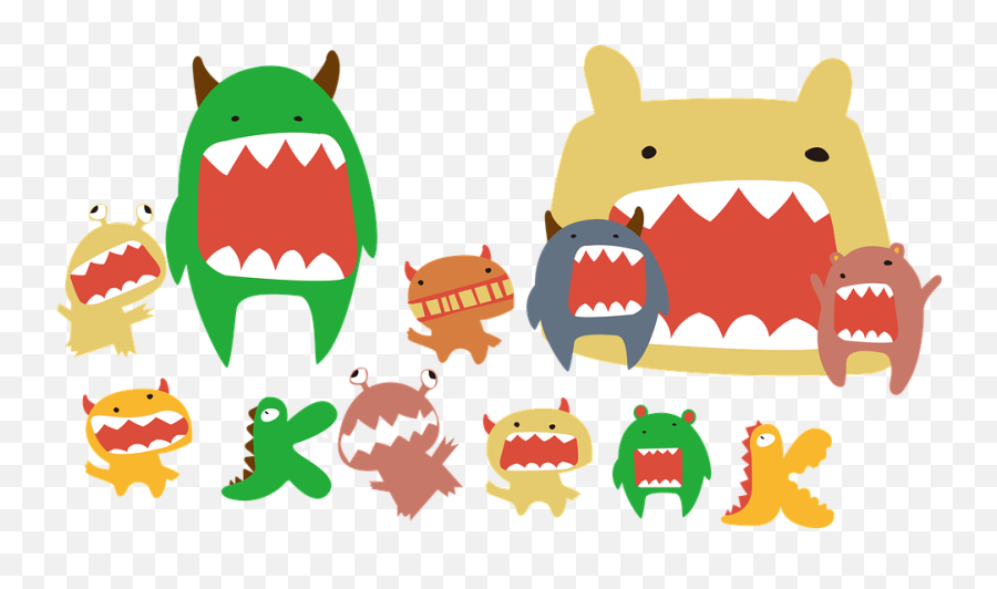 Monster Creatures Teeth - Free Vector Graphic On Pixabay Fictional Character Png,Monster Teeth Png