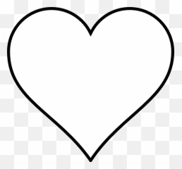 Heart Outline Clip - Wedding Hearts Clipart png download White