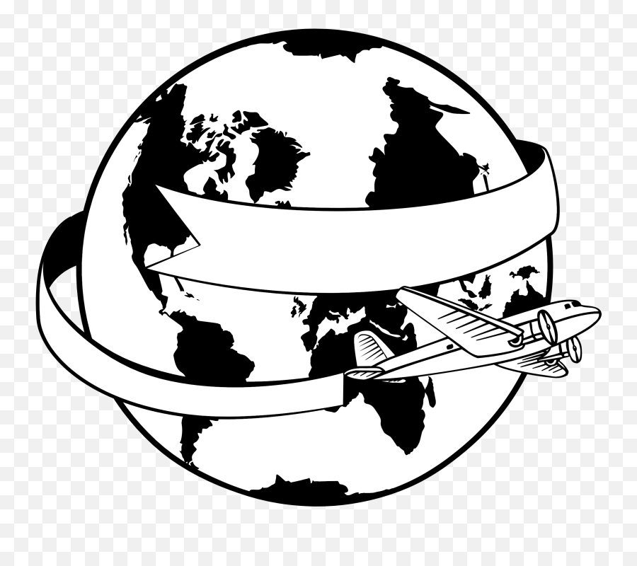Clipart World Love Around - World Black And White Clipart Png,Around The World Png