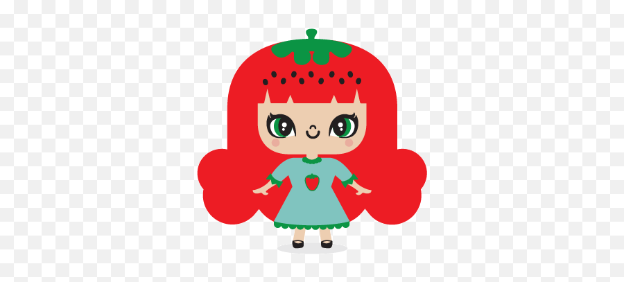 Strawberry Style Adventures Pack Stickers For Line - Fictional Character Png,Cute Strawberry Icon
