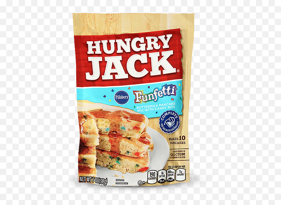 Hungry Jack - Funfetti Buttermilk Pancake Mix Baked Goods Png,Pancakes Transparent