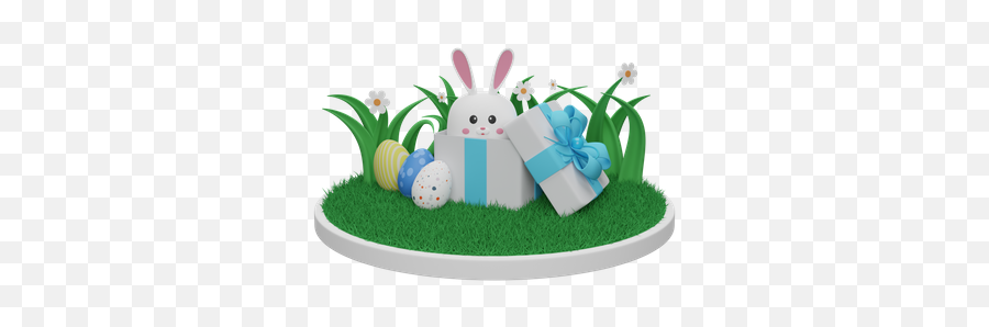 Easter Bunny Icon - Download In Colored Outline Style Grassland Png,Easter Buddy Icon