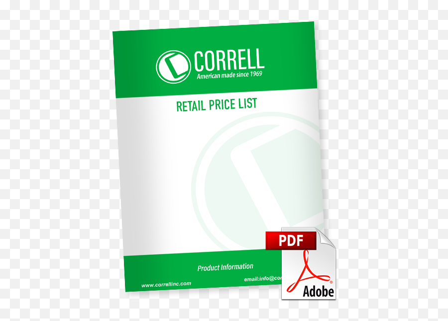 Product Catalog And Price List - Correll Inc Vertical Png,American Icon Pdf