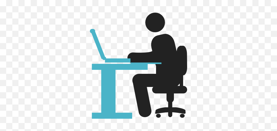 Licensing Solutions Industry - Specific License Management Swivel Chair Png,Man At Desk Icon