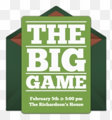 Free Super Bowl Party Invitations - Cards png