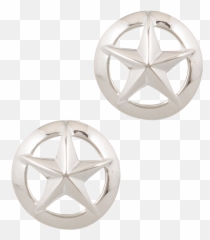 Pinto Ranch 3d Dome Star Cufflinks - Emblem Png,3d Star Png