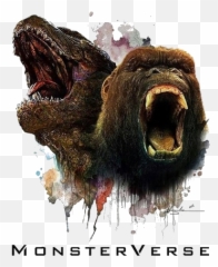 Godzilla Vs Kong Png - Stranger Things And Monsterverse,Kong Png
