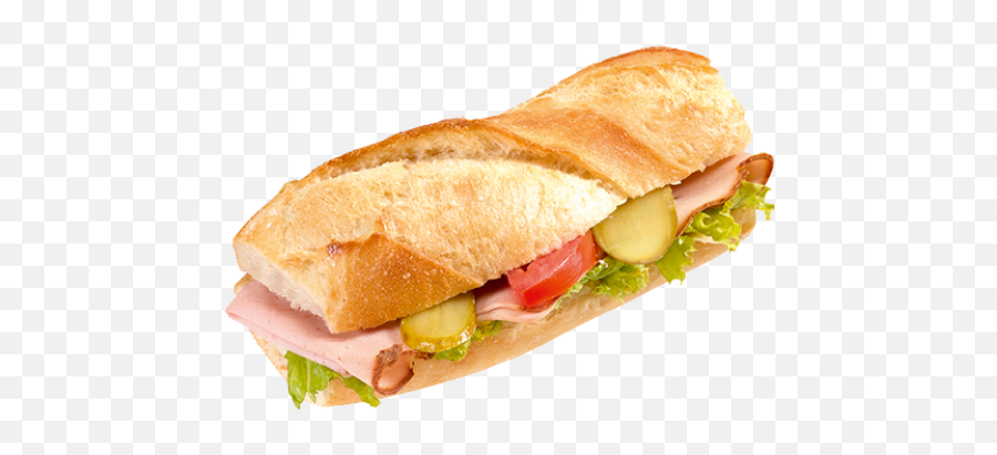 Download Confiserie Honold Ag With Png Transparent - Ham And Fast Food,Baguette Png