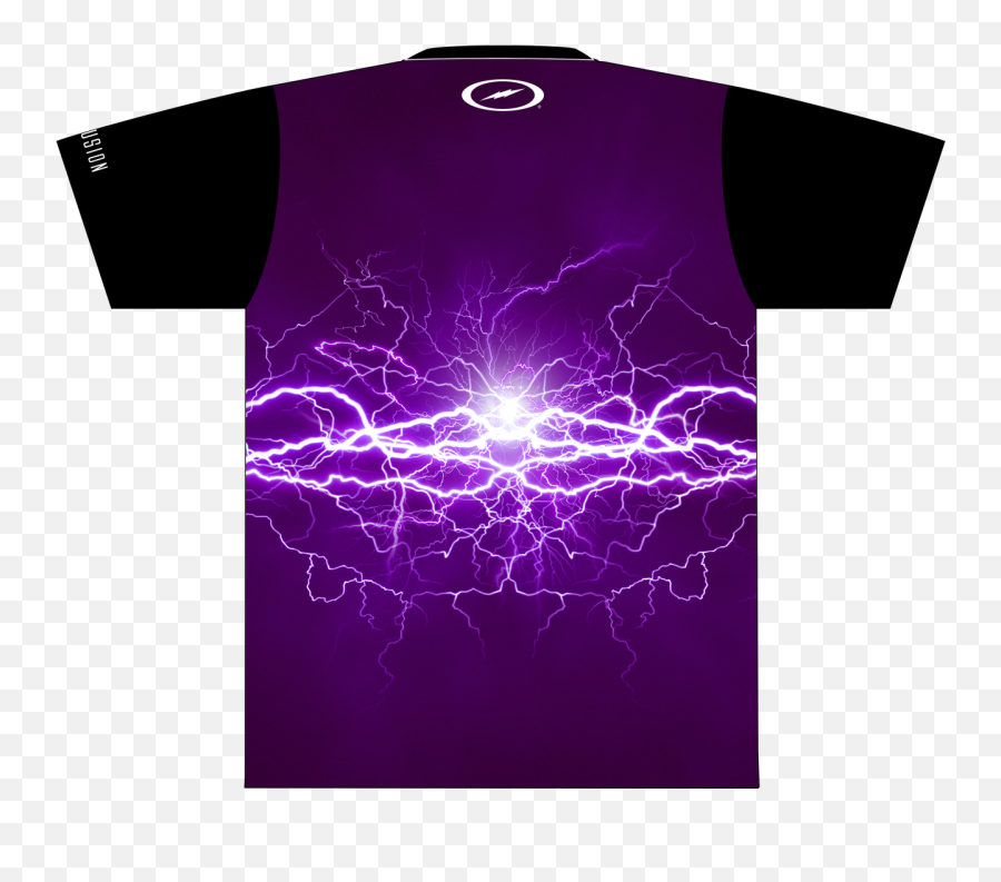 Purple Lightning Dye - Lightning On Blue Shirt Png,Purple Lightning Png