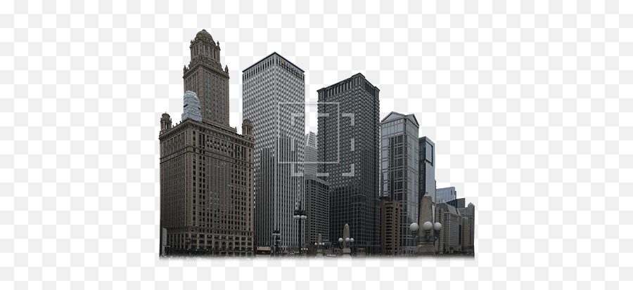 Up Close Chicago Skyline - Chicago Png,Chicago Skyline Png