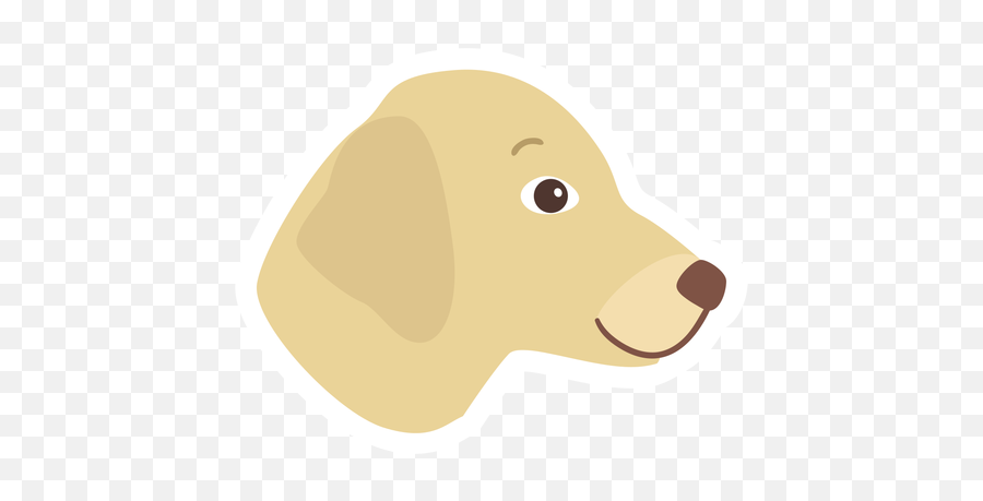 Dog Puppy Ear Flat Sticker - Transparent Png U0026 Svg Vector File Companion Dog,Dog Head Png
